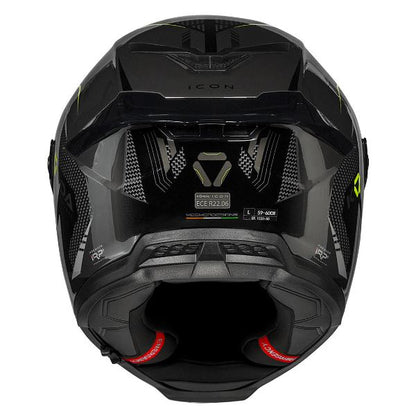 Korda Icon Strike Helmet (Gloss Grey and Fluorescent Yellow)