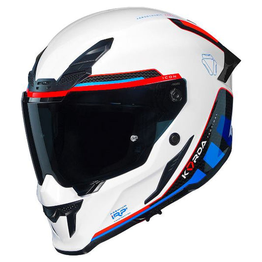 Korda Icon Tokio Helmet (Gloss White Red & Blue)