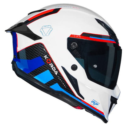 Korda Icon Tokio Helmet (Gloss White Red & Blue)