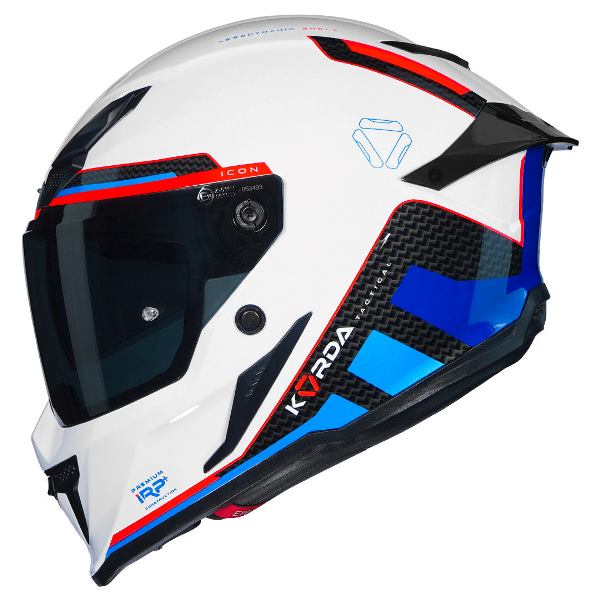 Korda Icon Tokio Helmet (Gloss White Red & Blue)