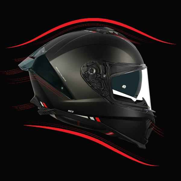 Korda Neo Atos Helmet (Matt Black & Grey)