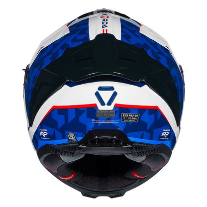 Korda Neo Creer Helmet (Gloss White Red & Blue)