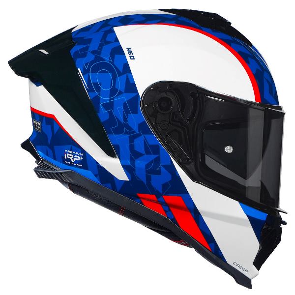 Korda Neo Creer Helmet (Gloss White Red & Blue)