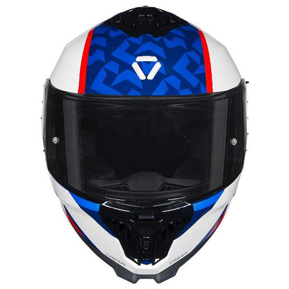 Korda Neo Creer Helmet (Gloss White Red & Blue)