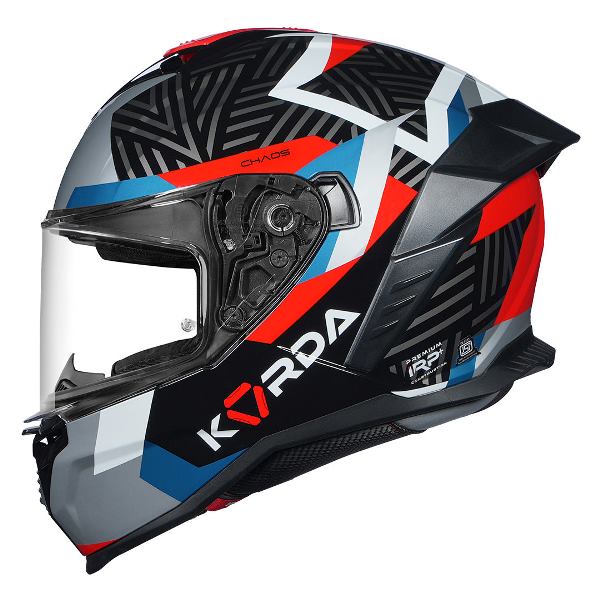 Korda Shockwave Chaos Helmet (Gloss Red & Blue)