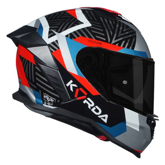 Korda Shockwave Chaos Helmet (Gloss Red & Blue)