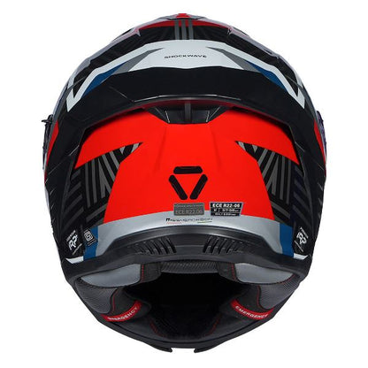 Korda Shockwave Chaos Helmet (Gloss Red & Blue)