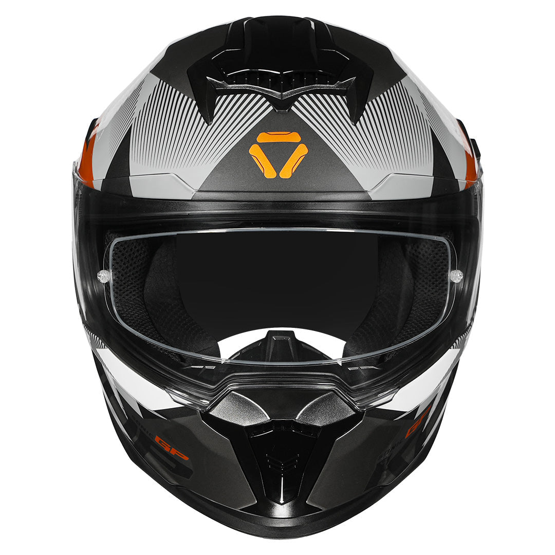 Korda Sonic GP Brave Helmet (Gloss Grey & Gold)
