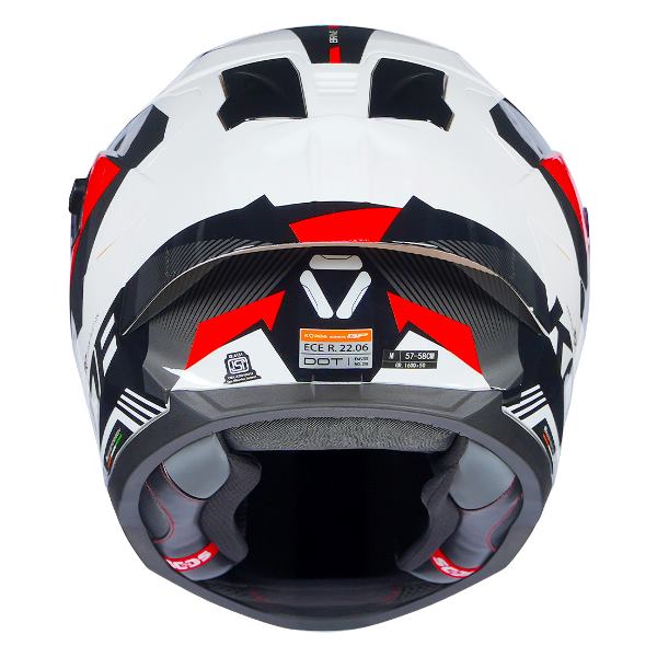 Korda Sonic GP Brave Helmet (Gloss White & Red)