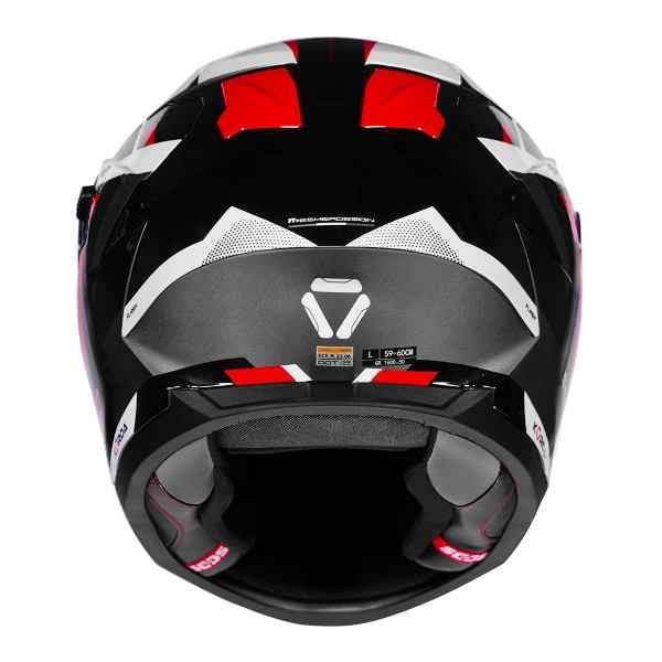 Korda Sonic GP Flash Helmet (Gloss Black White & Red)