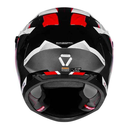 Korda Sonic GP Flash Helmet (Gloss Black White & Red)
