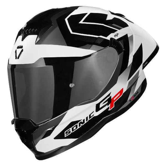 Korda Sonic GP Flash Helmet (Gloss Black & White)