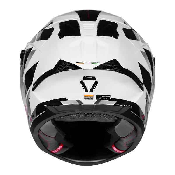 Korda Sonic GP Flash Helmet (Gloss Black & White)