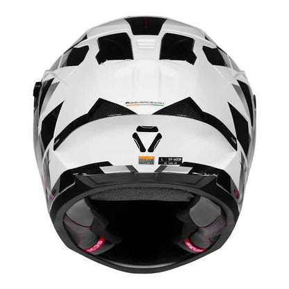 Korda Sonic GP Flash Helmet (Gloss Black & White)