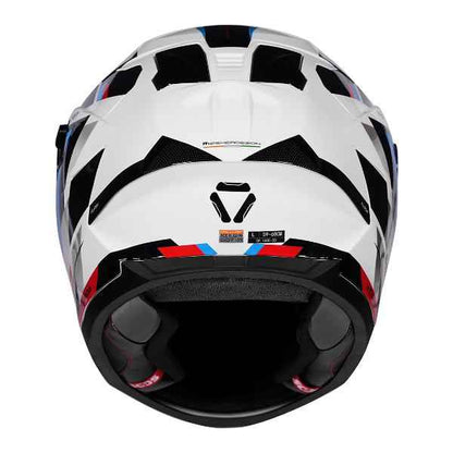 Korda Sonic GP Flash Helmet (Gloss White Red & Blue)