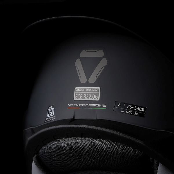 Korda Sonic GP Moze Helmet (Gloss White & Red)