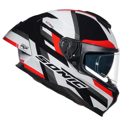 Korda Sonic GP Moze Helmet (Gloss White & Red)