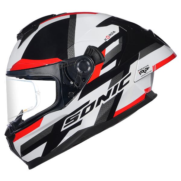 Korda Sonic GP Moze Helmet (Gloss White & Red)