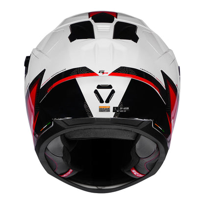 Korda Sonic GP Rapide Gloss White & Red Full Face - Helmet