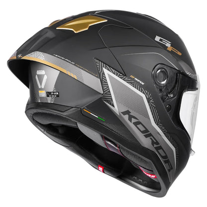 Korda Sonic GP Rapide Matt Gold Full Face - Helmet