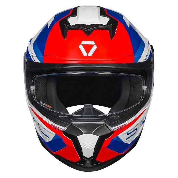 Korda Sonic GP Roadlion Helmet (Gloss White Red & Blue)