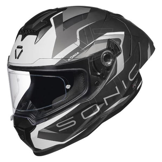 Korda Sonic GP Roadlion Helmet (Matt Black & Grey)