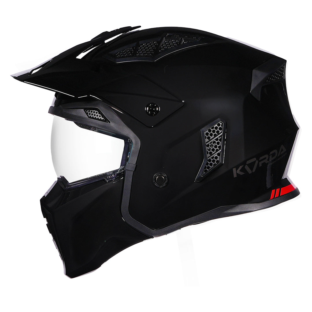 Korda StormTrooper Modular Solid Helmet (Gloss Black)