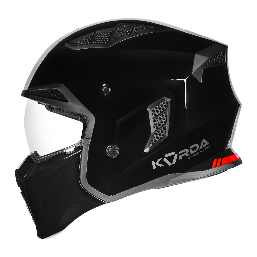 Korda StormTrooper Modular Solid Helmet (Gloss Black)