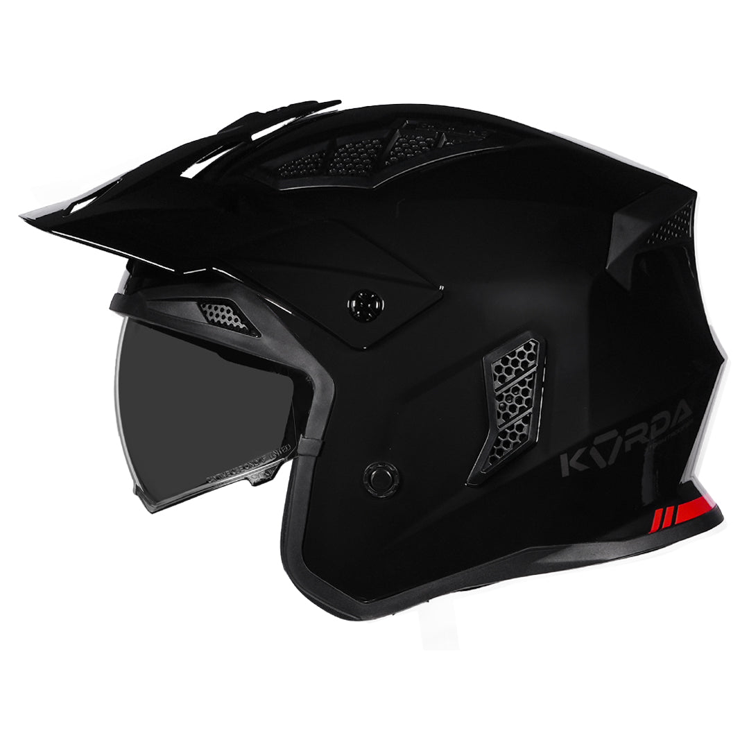 Korda StormTrooper Modular Solid Helmet (Gloss Black)