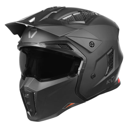 Korda StormTrooper Modular Solid Helmet (Matt Black)