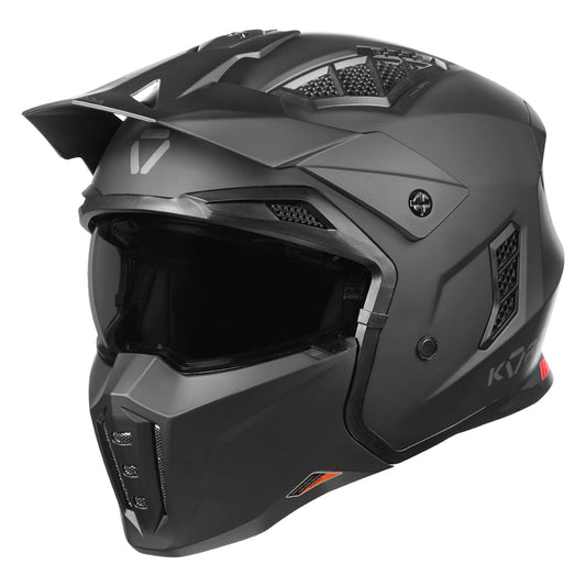 Korda StormTrooper Modular Solid Helmet (Matt Black)