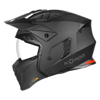 Korda StormTrooper Modular Solid Helmet (Matt Black)
