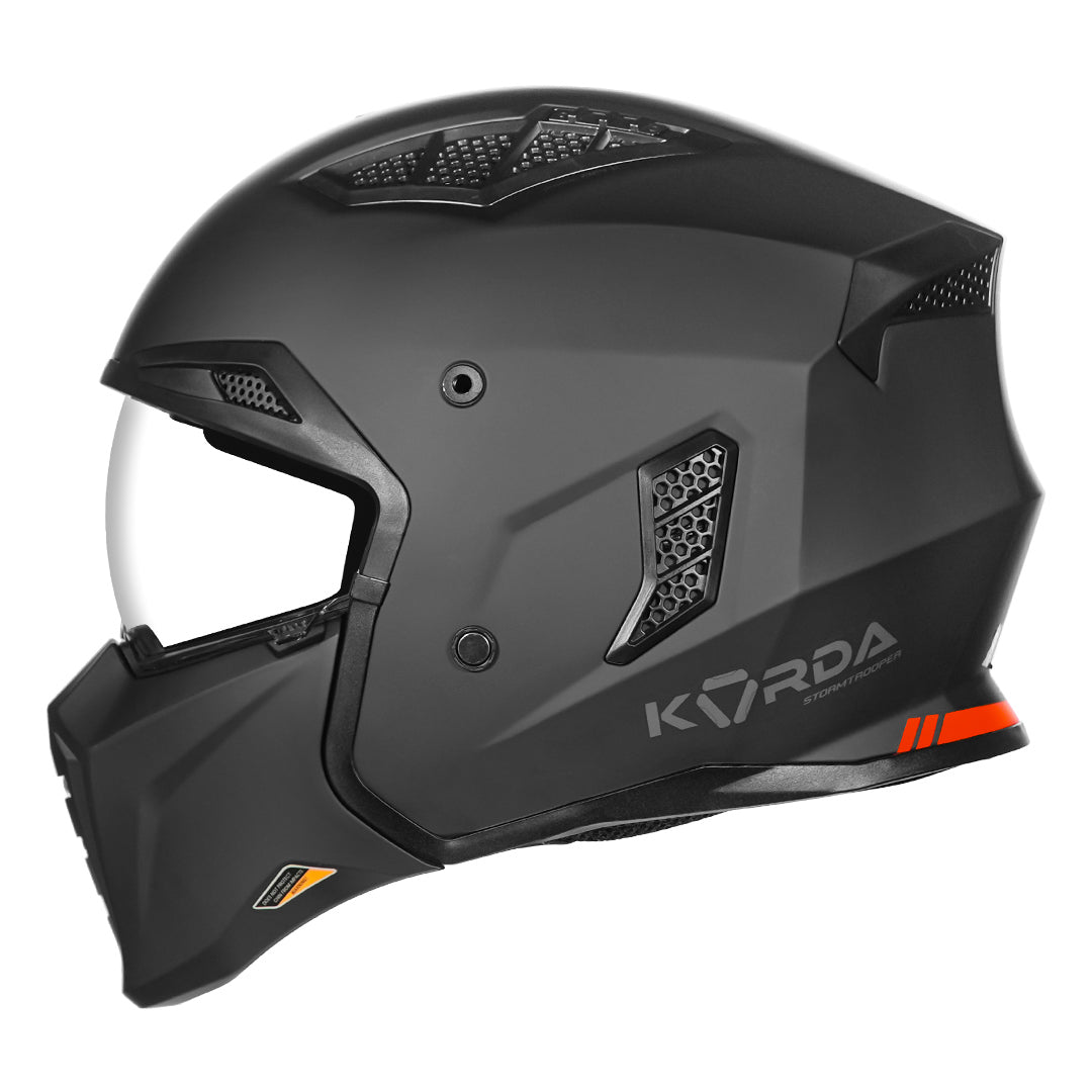Korda StormTrooper Modular Solid Helmet (Matt Black)