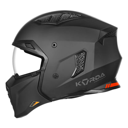 Korda StormTrooper Modular Solid Helmet (Matt Black)