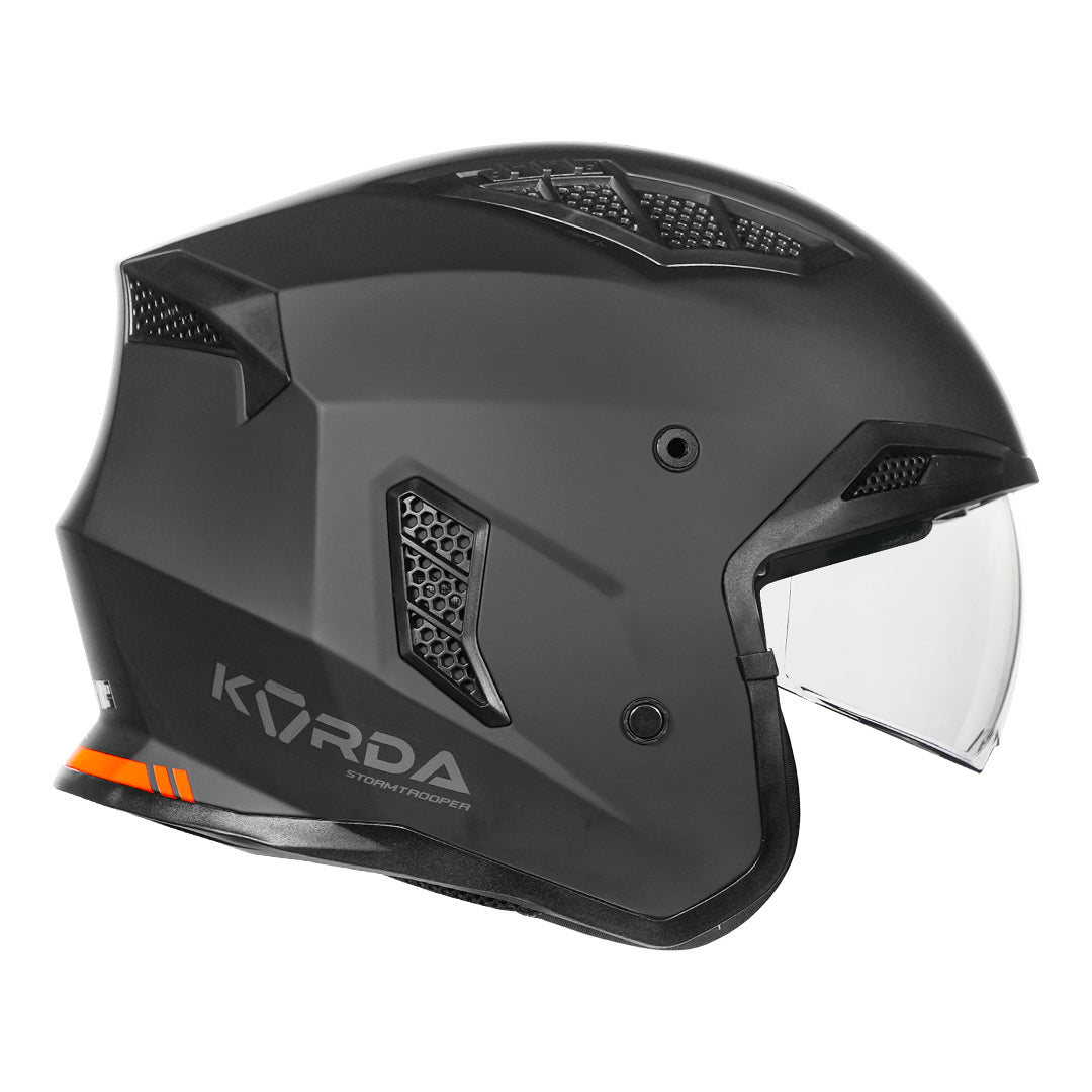 Korda StormTrooper Modular Solid Helmet (Matt Black)