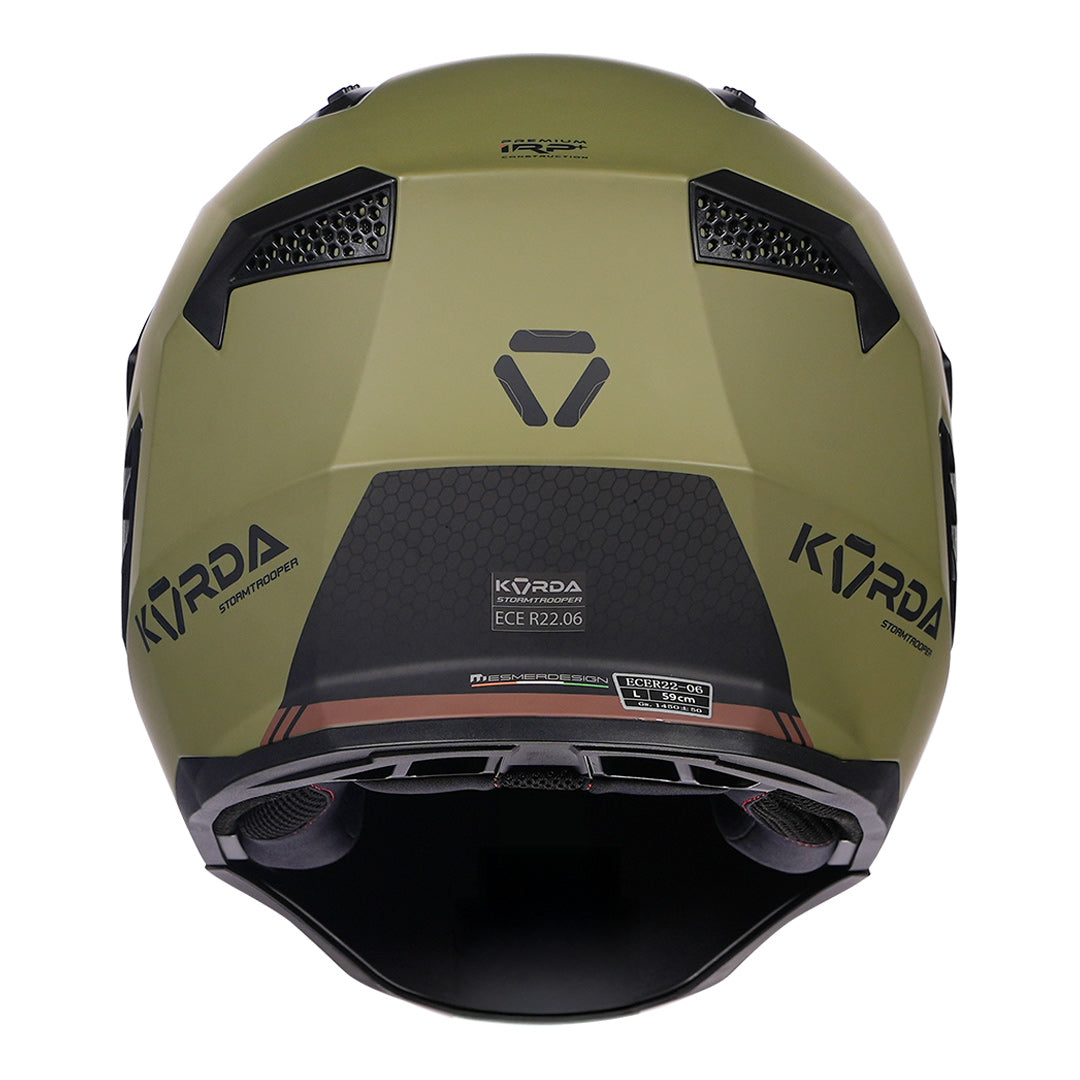 Korda StormTrooper Modular Solid Helmet (Olive Green)
