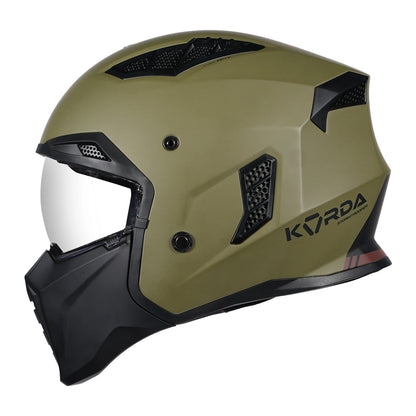 Korda StormTrooper Modular Solid Helmet (Olive Green)