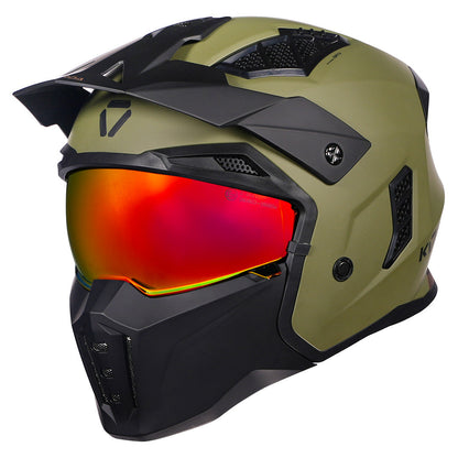 Korda StormTrooper Modular Solid Helmet (Olive Green)