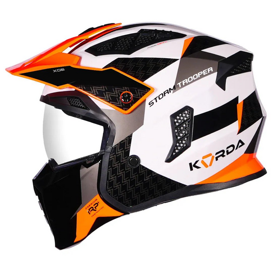 Korda StormTrooper XOE White Orange Modular - Helmet