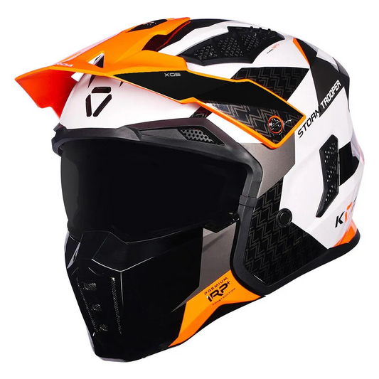 Korda StormTrooper XOE White Orange Modular - Helmet