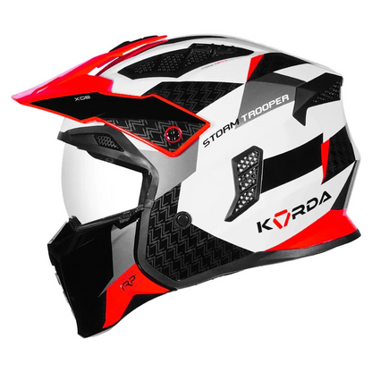 Korda StormTrooper XOE White Red Modular - Helmet