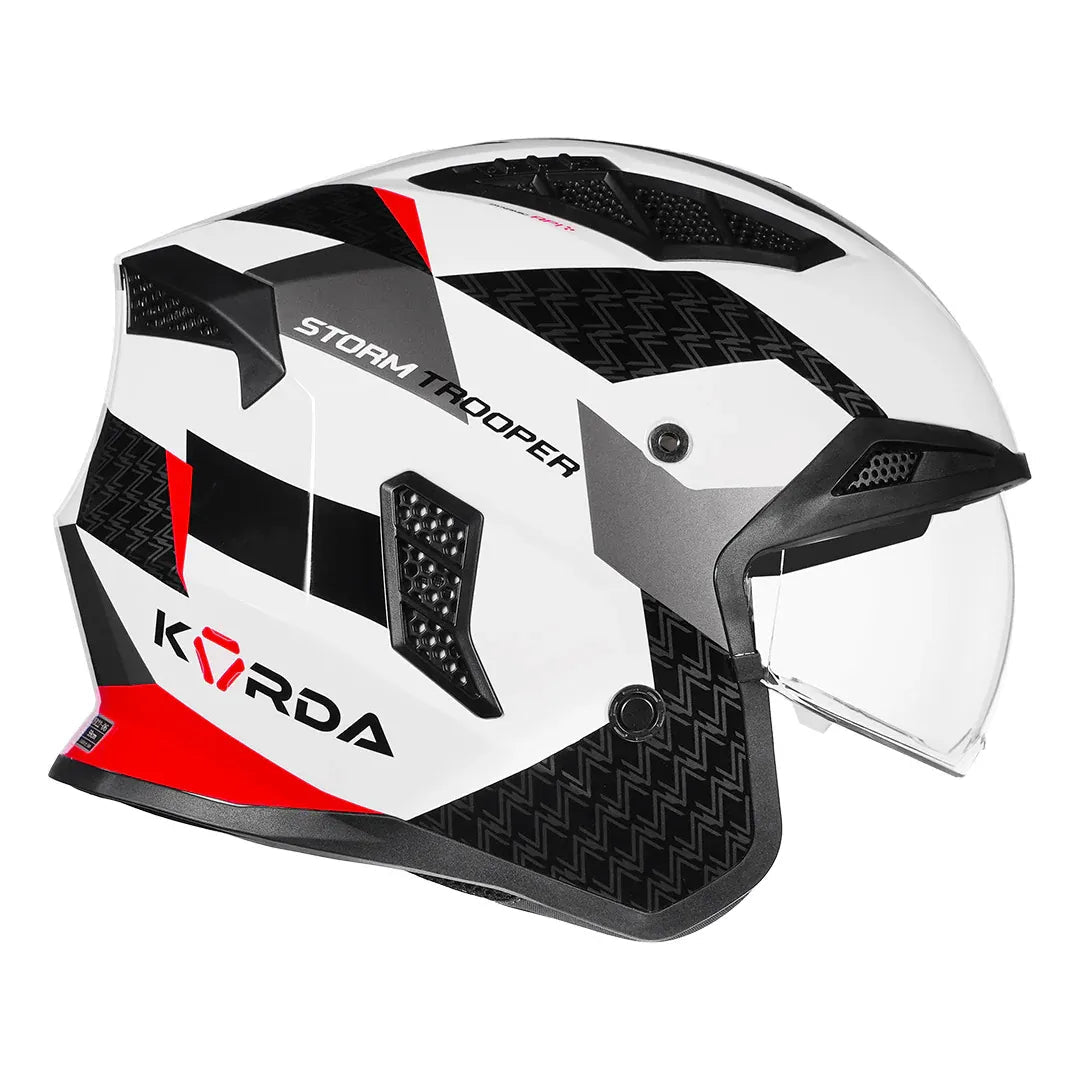 Korda StormTrooper XOE White Red Modular - Helmet