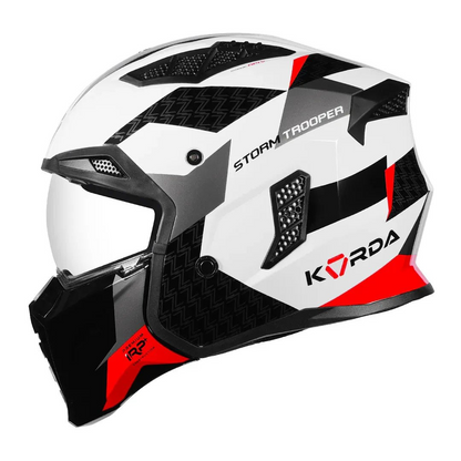 Korda StormTrooper XOE White Red Modular - Helmet