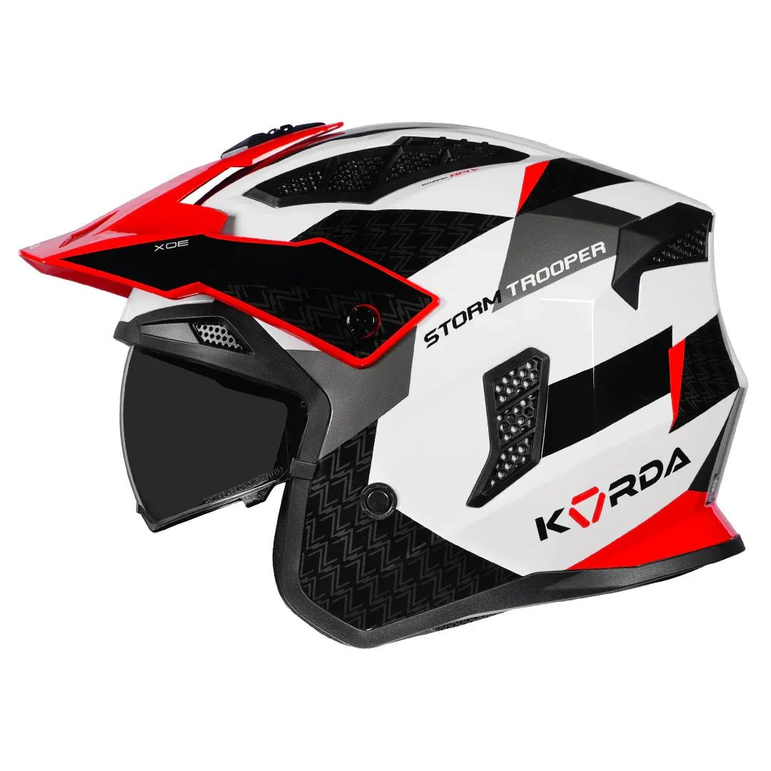 Korda StormTrooper XOE White Red Modular - Helmet