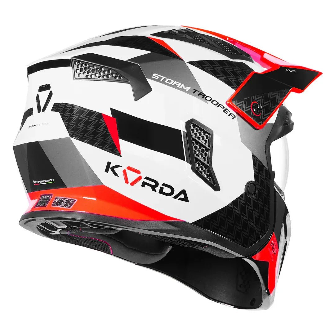 Korda StormTrooper XOE White Red Modular - Helmet