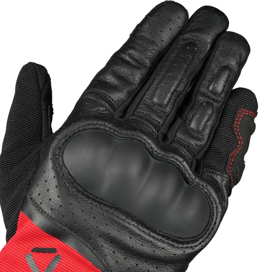 Korda Triad Riding Gloves With Super Fabric - Black & Red