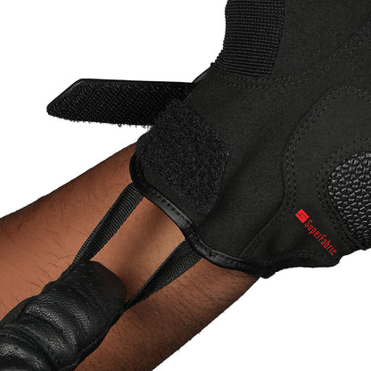 Korda Triad Riding Gloves With Super Fabric - Black & Red