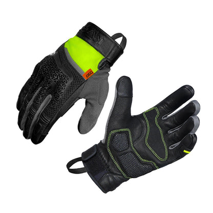 Korda Adventure Riding Gloves with D3O - Fluorescent Yellow