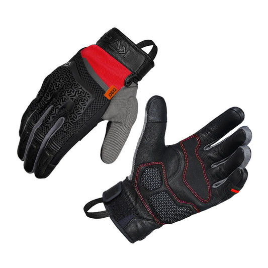 Korda Adventure Riding Gloves with D3O - Red