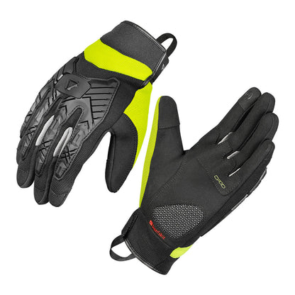 Korda Droid Riding Gloves With Super Fabric - Fluorescent Yellow